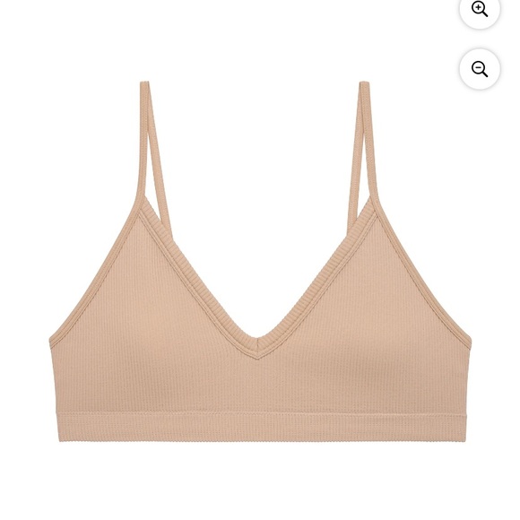 No Boundaries Tan Ribbed Bra with Adjustable Straps - Picture 2 of 5